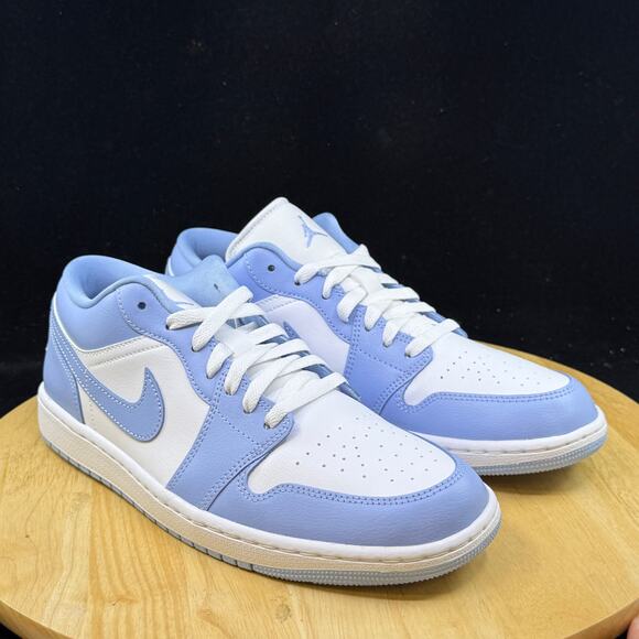 Nike Air Jordan 1 Low White Aluminum DC0774-142 Women\'s Size 11/ 9.5 M NEW main image 3